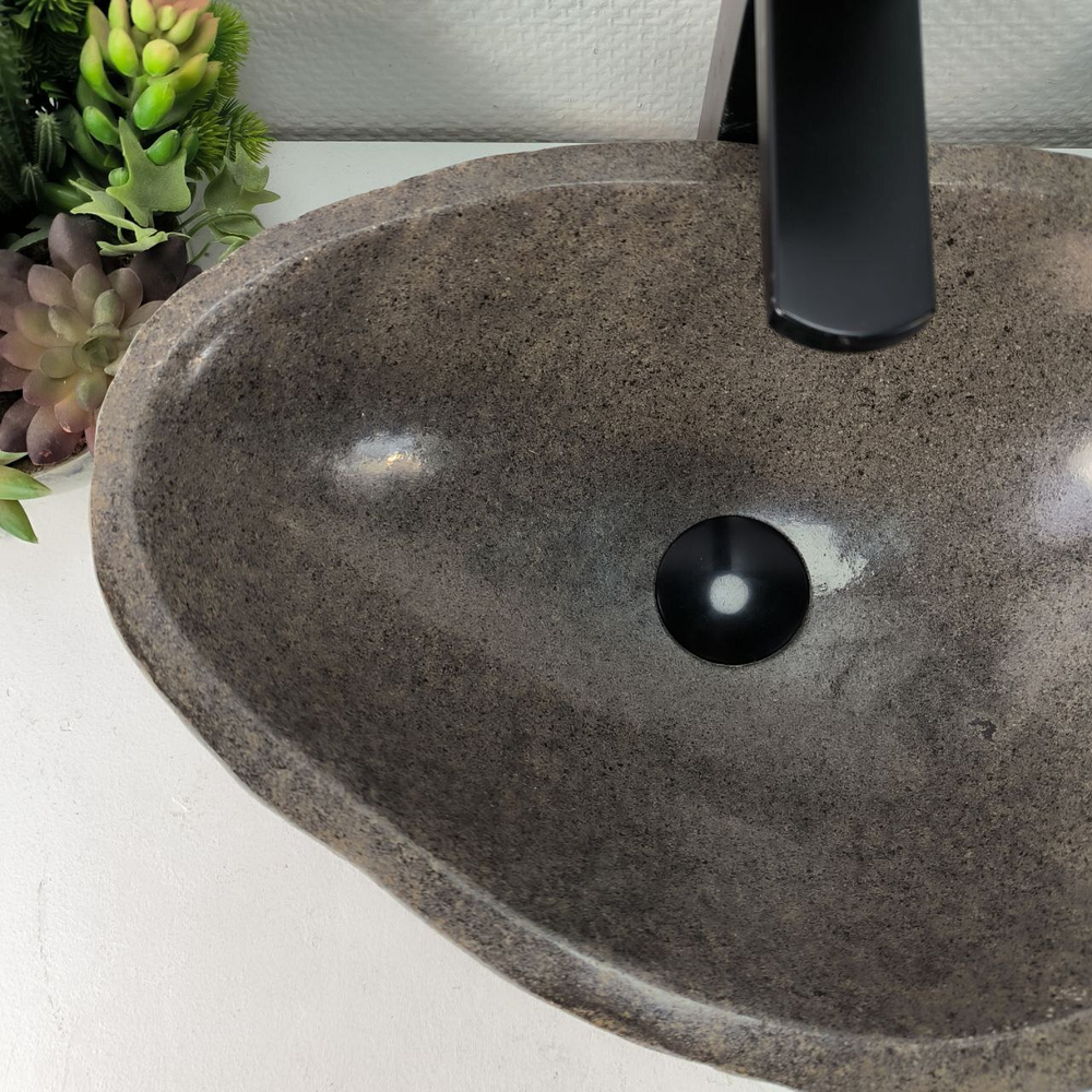 Раковина из речного камня RS-64943 45*32*15 0856
