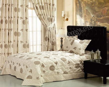 Покрывало на кровать: Белла  (арт. 15BL)  - 270x270 см. - молочное