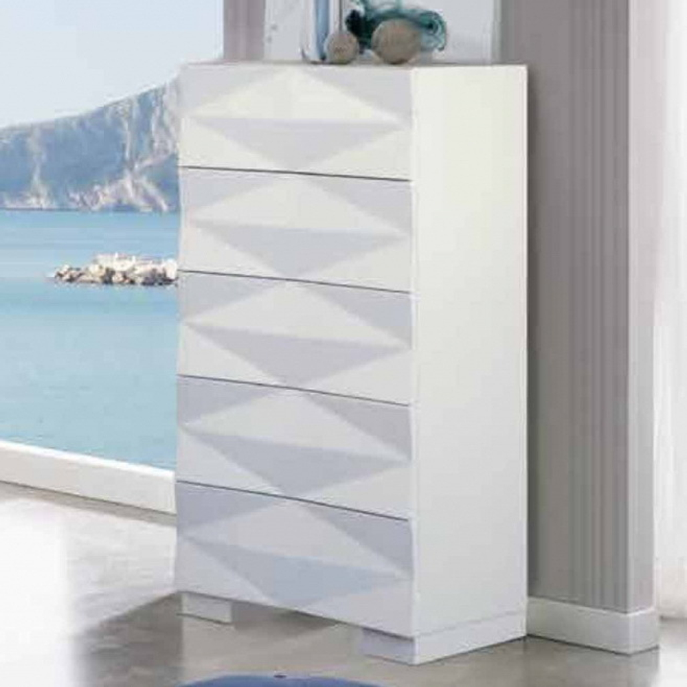 Комод вертикальный DUPEN S-153 белый