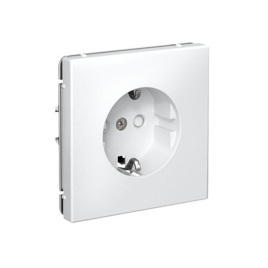Розетка ArtGallery 16А с заземл. со шторками быстрозажим. клем. механизм бел. SE GAL000145S