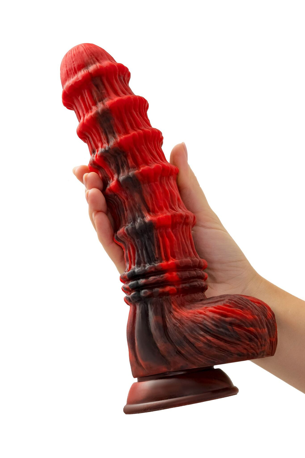 Вибратор силиконовый ToyFa Monster Tops – 27 см, WOW-режим