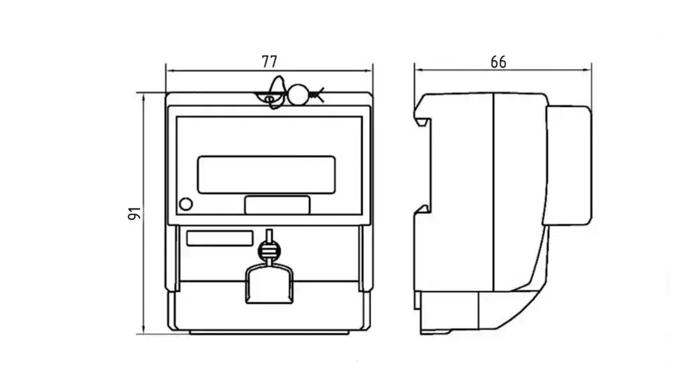 Счетчик Меркурий 201.7 5-60А однофазный однотарифный 2025 Инкотекс