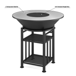 "FANTASTIC GRILL" Везувий Ø 1000 (чаша+подставка+плита+решетка чугунная"СТЕЙК" Ø 450мм+крышка)