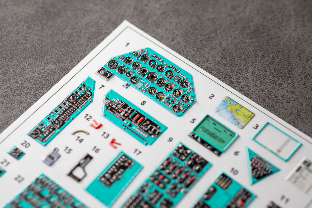 Mi-24A cockpit panels for Trumpeter 05828 1/48 (3D decal)