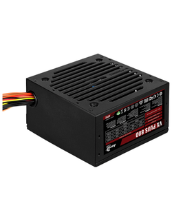 Блок питания Aerocool 800W Retail VX PLUS 800, ATX v2.3, A.PFC, fan 12cm, 4x PCI-E [6+2-Pin], 6x SATA, 4x MOLEX, 1x FDD