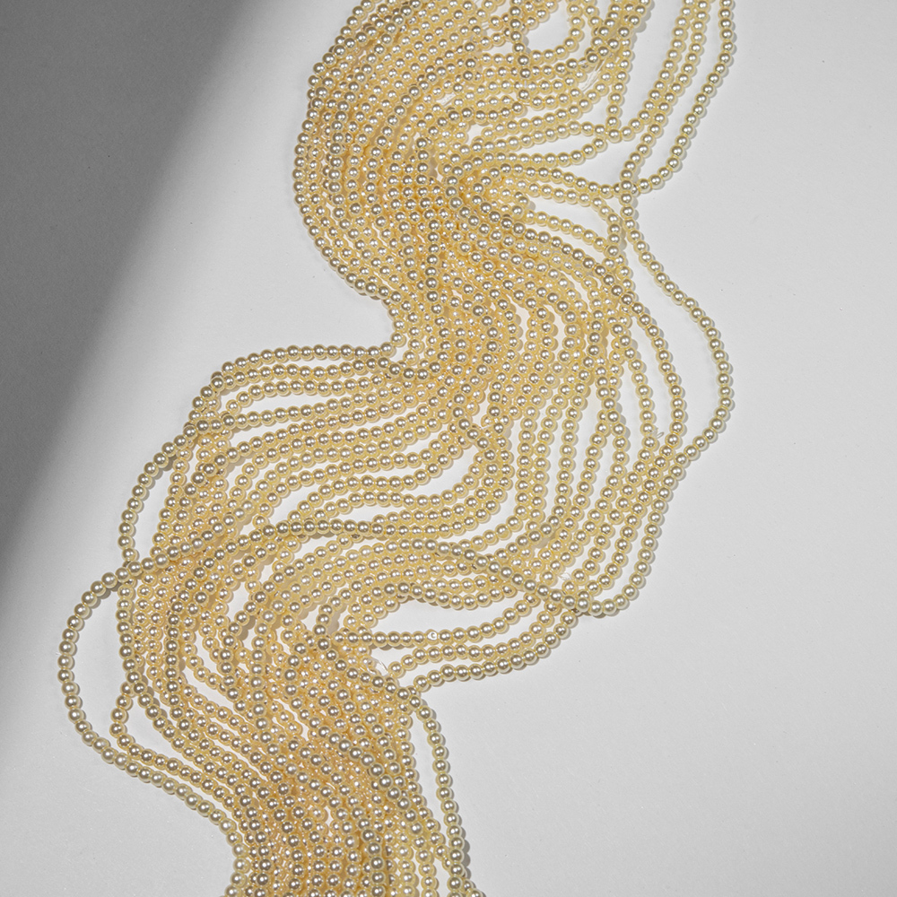 Хрустальный жемчуг, оттенок "Butter", шар 3,2мм