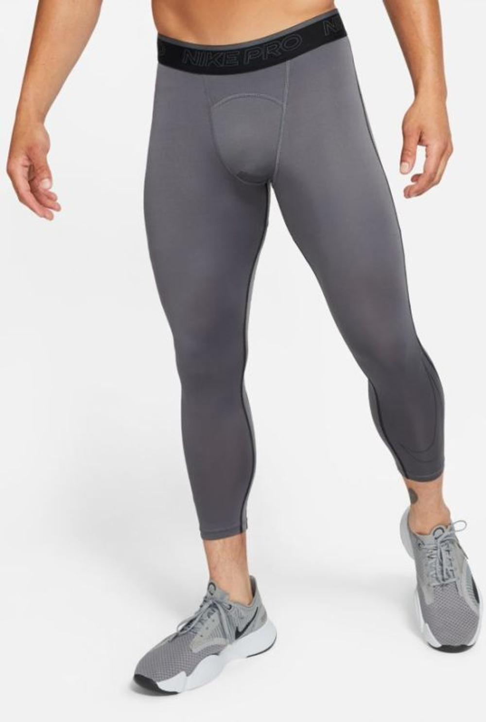 Nike Pro Dri Fit 3QT Tight M iron grey