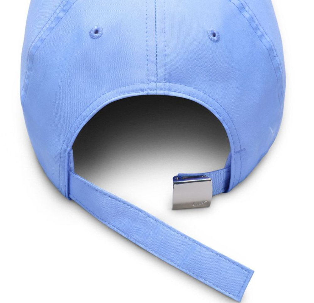 Теннисная кепка Nike Kids Dri-Fit Club Unstructured Metal Swoosh - небесный