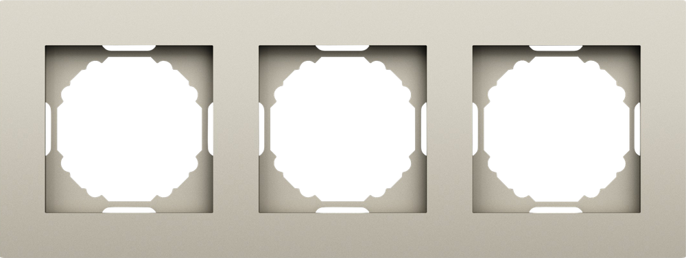 Рамка 3-я,  цвет матовый кашемир,  серия A07 Donel