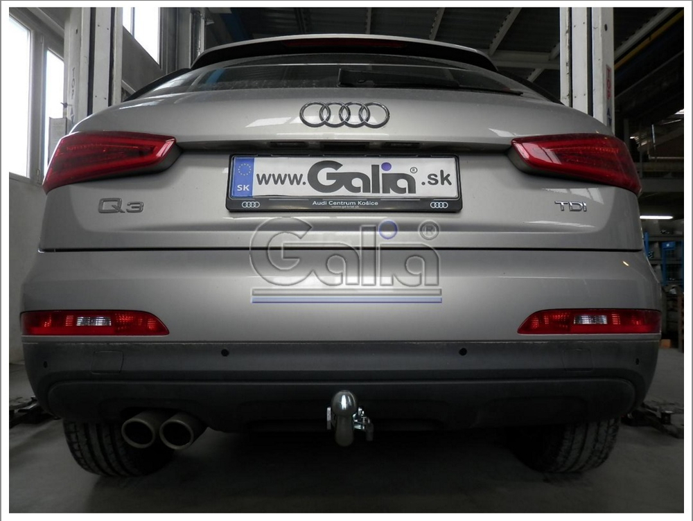 Фаркоп оцинкованный Galia V069C для Volkswagen Tiguan 2007-2016, 2016-, Audi Q3 2011-2018(паспорт и сертификат в комплекте)(без электрики)