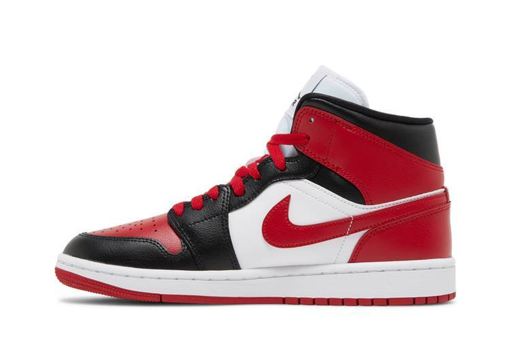 Кроссовки Jordan Air Jordan 1 Mid "Bred Toe" (Женская размерная сетка)