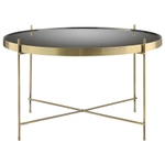 Стол josen, D64,4 см, коричневый/латунь