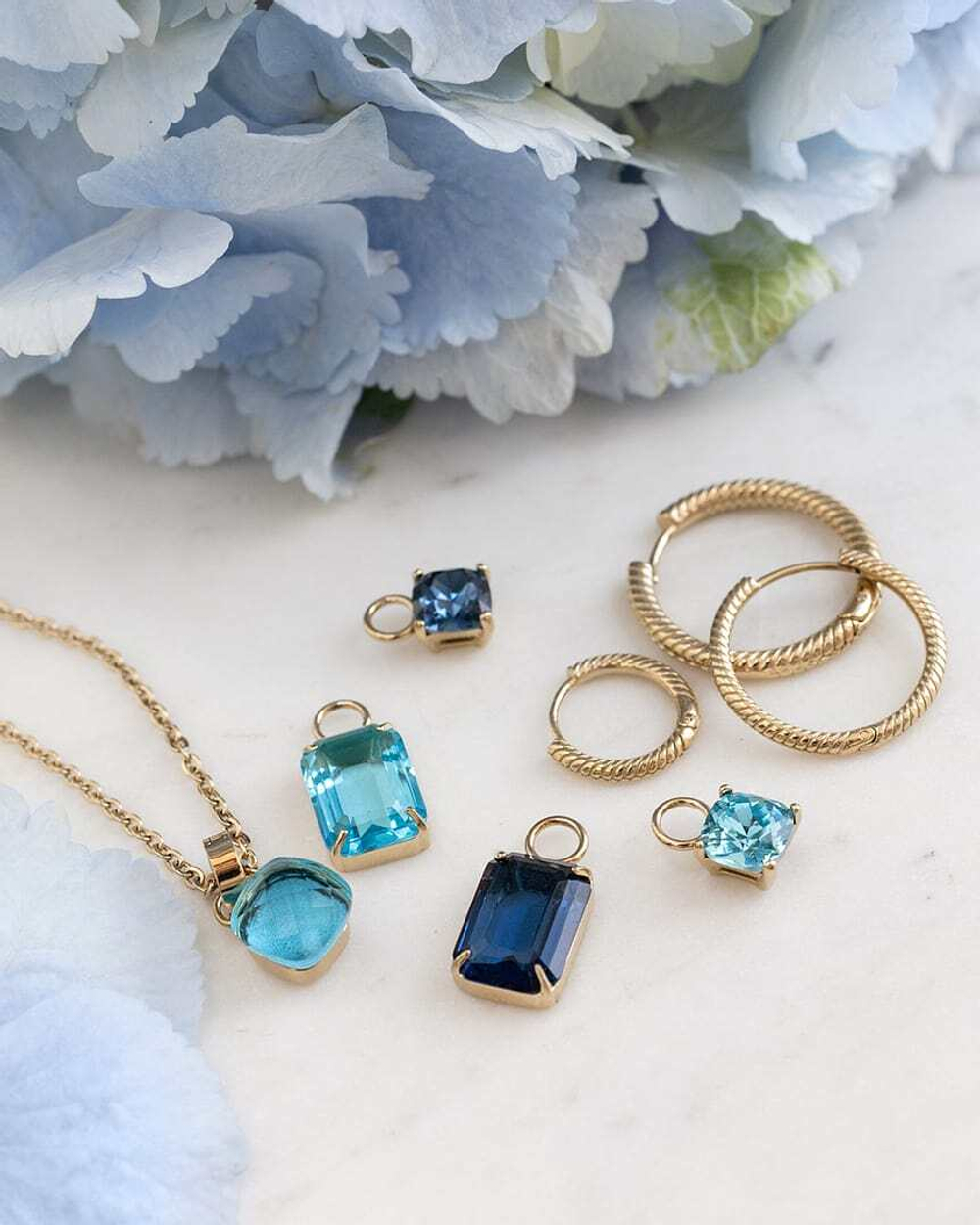 Кольцо Qudo Firenze dark aquamarine 17.2 мм 610909/17.2 BL/RG