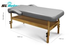 Массажный стол Relax Comfort-М серая кожа (№6)