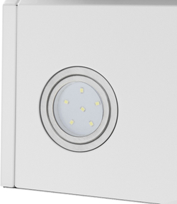 Каминная вытяжка Maunfeld MEDWAY 60 Glass White/ Stripe Inox