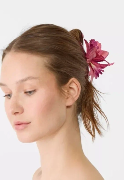 STRADIVARIUS Заколка для волос с цветком орхидеи, розовый