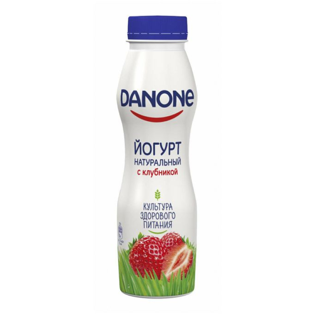 Йогурт Danone питьевой клубника 670 гр