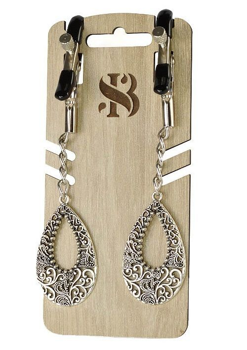 Изысканные зажимы на соски с подвесками "Шахерезада"