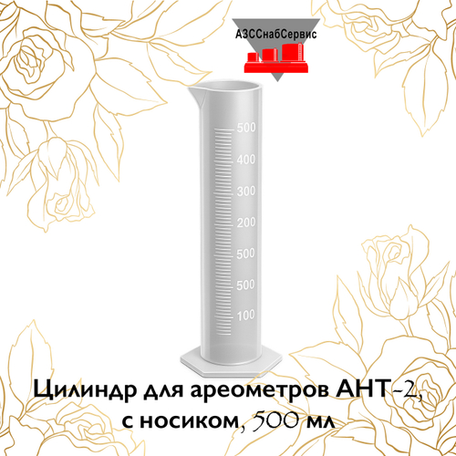 Цилиндр для ареометров АНТ-2, с носиком, 500 мл