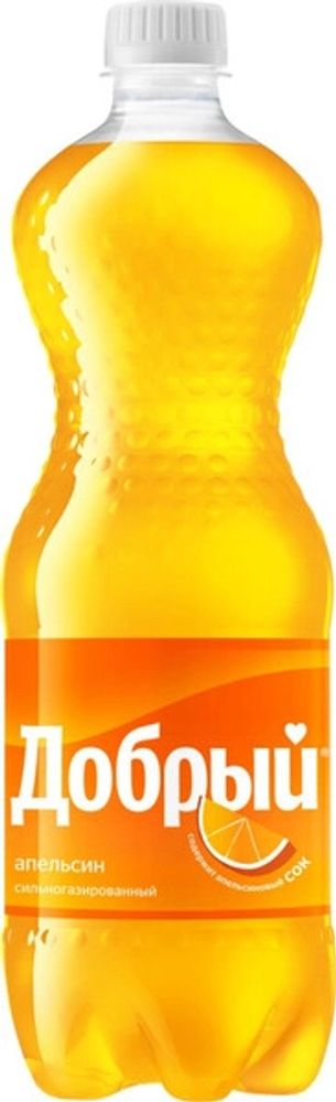 Газированный напиток Добрый Апельсин / Dobryj Orange Lemonade 1л - пэт