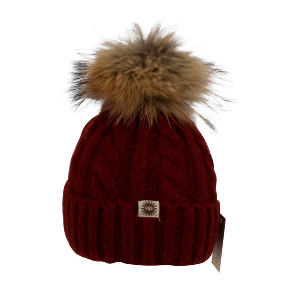 Ugg Hat Wine Red