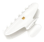 Balmain Hair Заколка-краб для волос белая размер М Balmain Hair pince white M