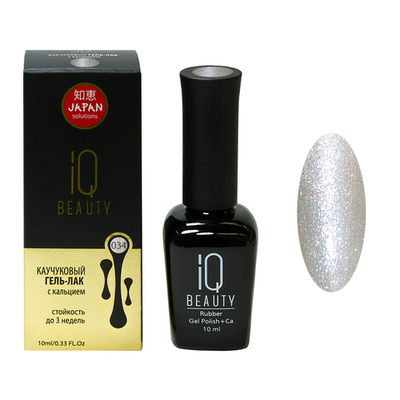 Гель-лак IQ BEAUTY Каучуковый с кальцием 034 Объем 10 мл [р]