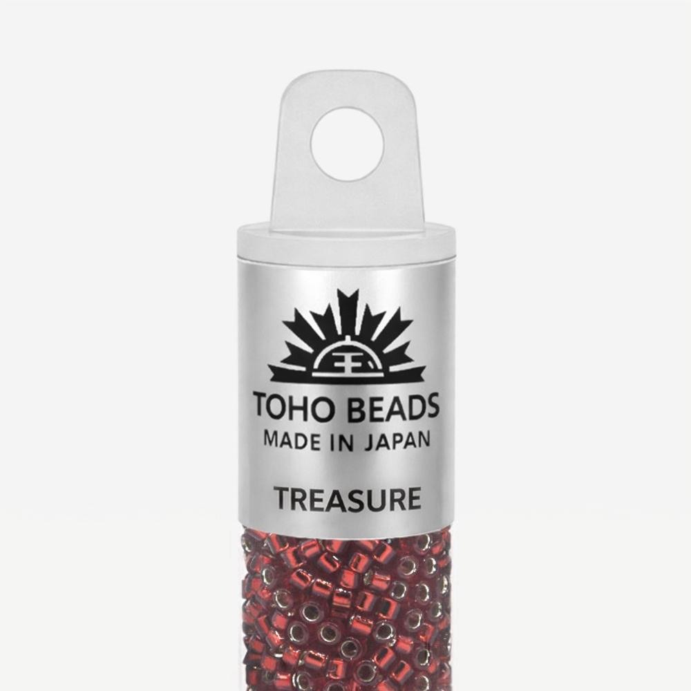 Японский бисер TOHO Treasure (№25C), с внутренним серебрением, прозрачный