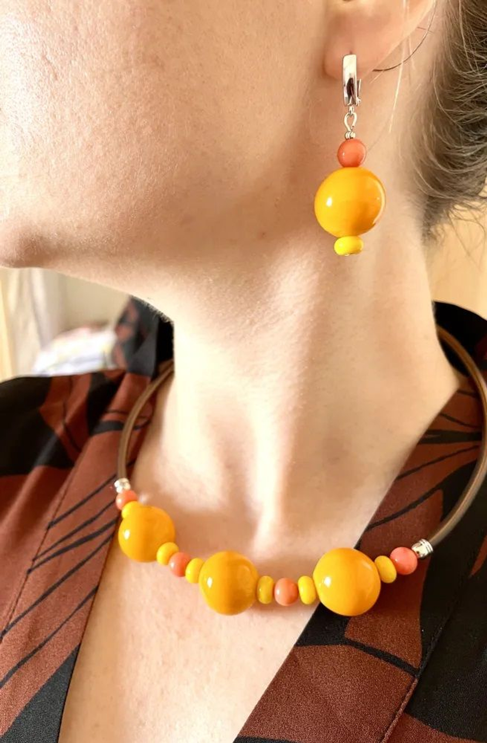 Комплект украшений из муранского стекла