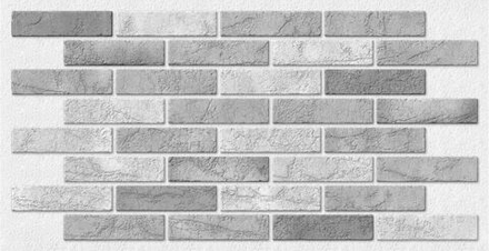 Декоративная панель ПВХ Кирпич дымчатый 485*960