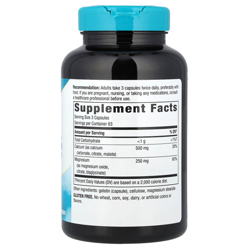 Nature's Way, Комплекс кальция и магния с минералами, 250 капсул