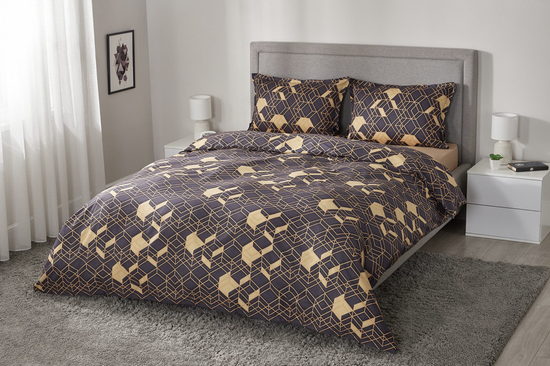 Комплект постельного белья Rudolfo Евро, Сатин 210х220 см, Евро