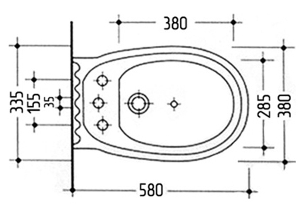 Биде напольное Migliore Gianeta ML.GNT-25.832.BI
