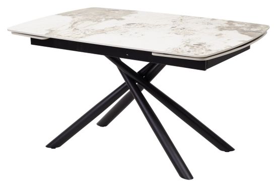 Стол RIVOLI 140 GLOSS LUXURY PANDORA SOLID CERAMIC / BLACK