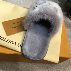 Louis Vuitton Fur Slide