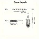 Удлинитель кабеля Apple Lightning/USB Type-A, 1 м, черный матовый
