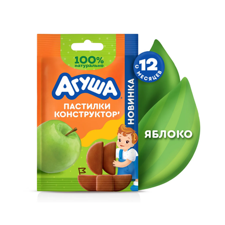 Фруктовые пластинки Агуша яблоко 12 гр