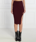 Хлопковая юбка Pinko - бордовый(101844 A15S)