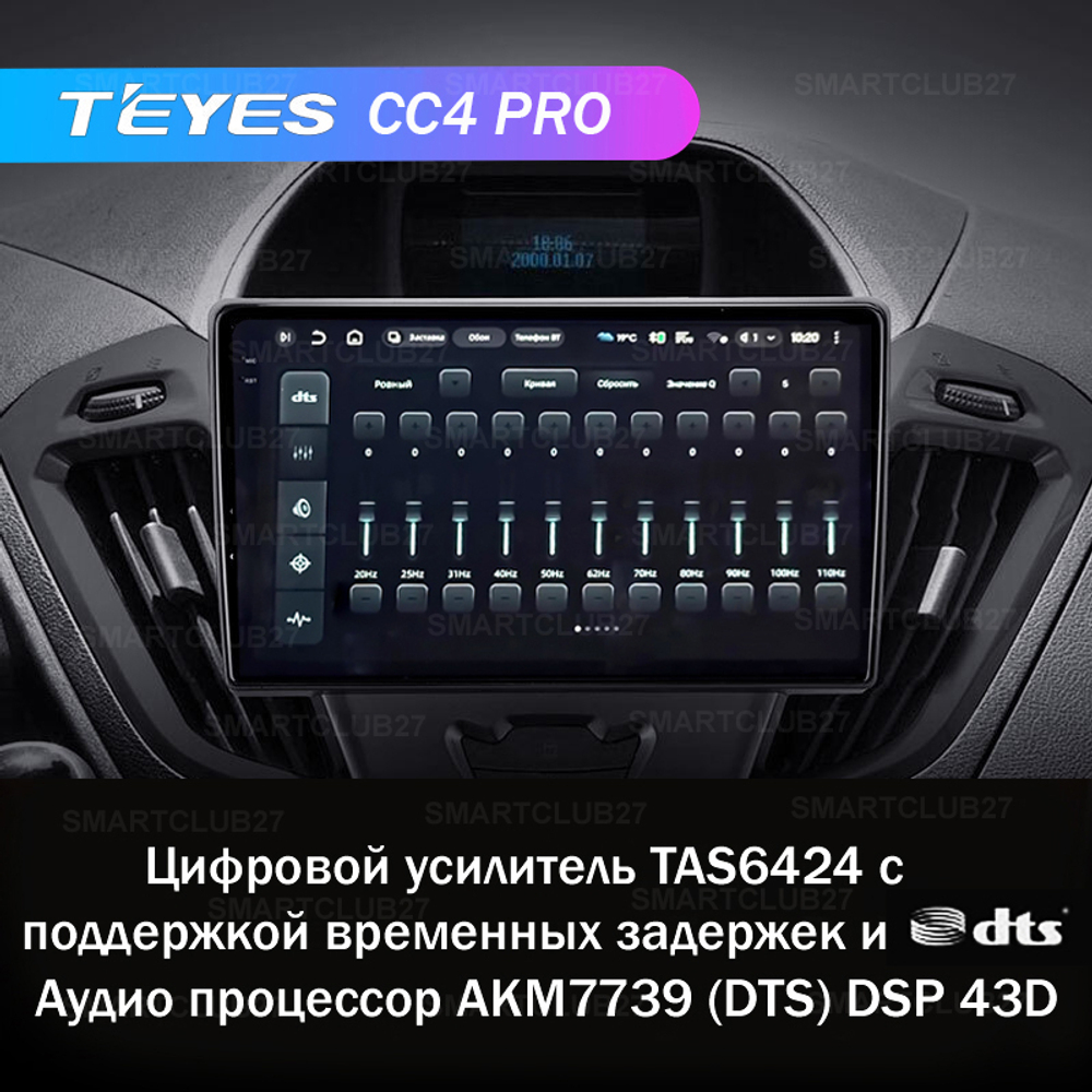 Teyes CC4 Pro 9" для Ford Tourneo Custom 2012-2021