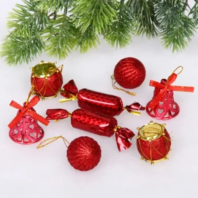 Набор украшений «Волшебство» 19.5*9.5*9.5 см (32 предмета), Красный
