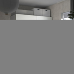 Шкаф-купе PAX HASVIC IKEA комбинация с 3 полками (белый)  120*60*220