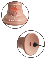 Вибратор KC Elite 8" Vibrating Silicone Dong - Light Pipedream 577821PD