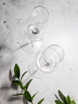 Бокал для шампанского на длинной ножке, 250 мл, 2 шт