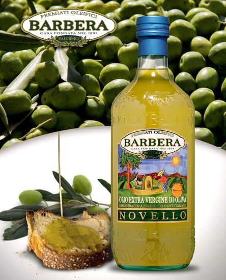 Масло оливковое Barbera Novello Contadino Extra Vergine, 500мл
