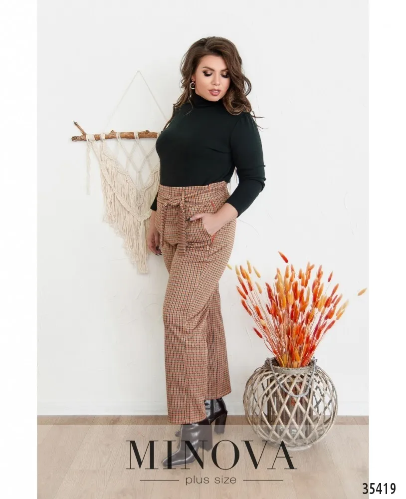 Брюки 735-1-рыжий Minova