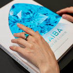 Кольцо с Турмалином Параиба и Бриллиантами, R0141-10/1