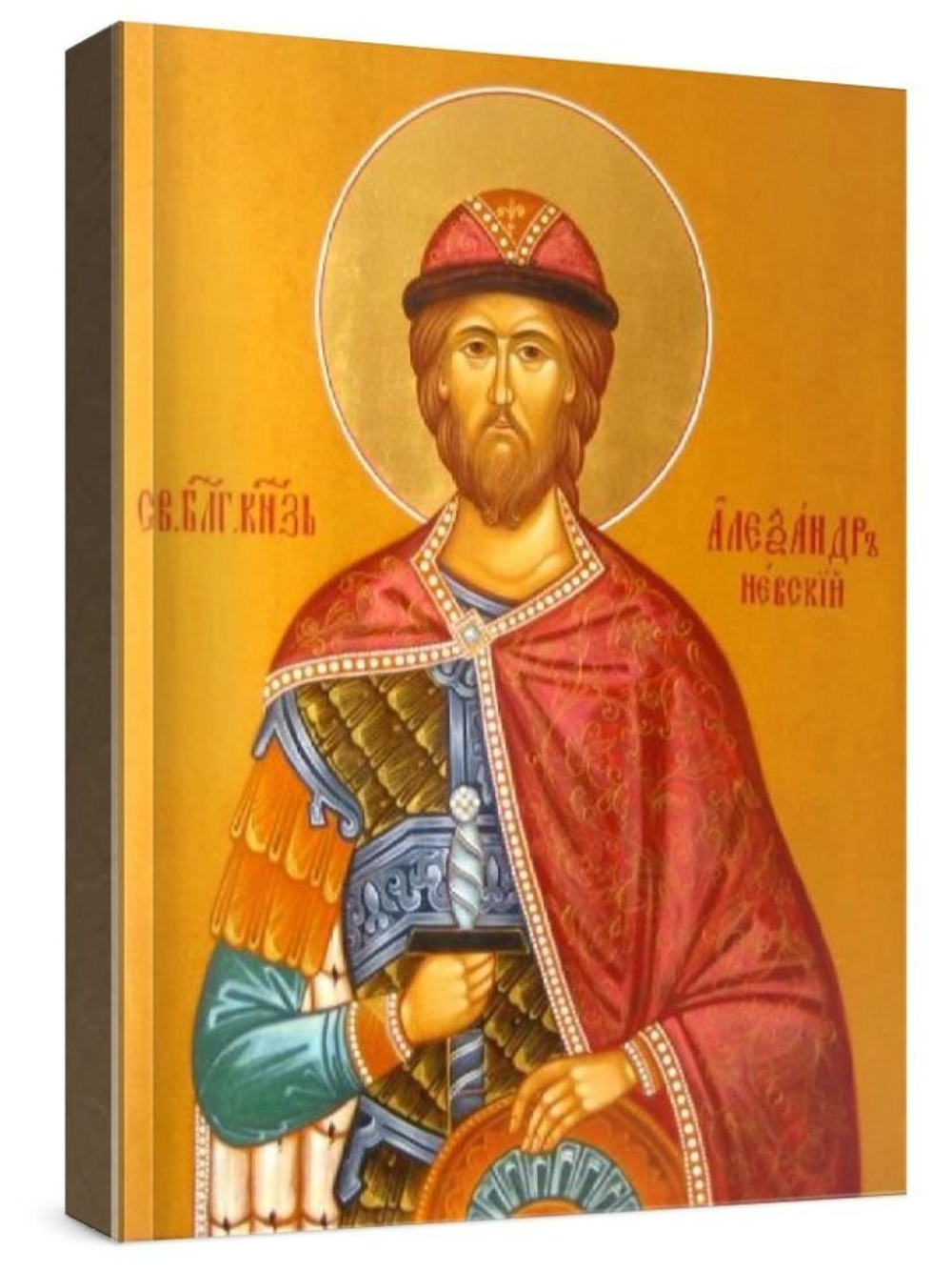 Александр Невский (рукописная икона)