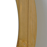 Зеркало настенное 81х81, Пиафорте, круглое, в деревянной раме, для спальни, прихожей, ванны, коричневое, Dipriz