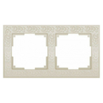 Рамка Werkel Flock на 2 поста слоновая кость WL05-Frame-02-ivory 4690389046919