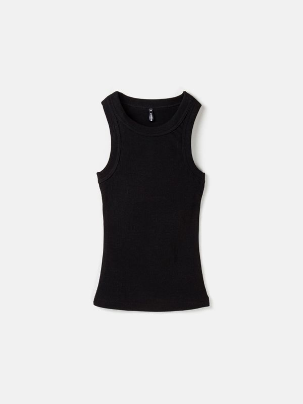 Топ халтер в рубчик 